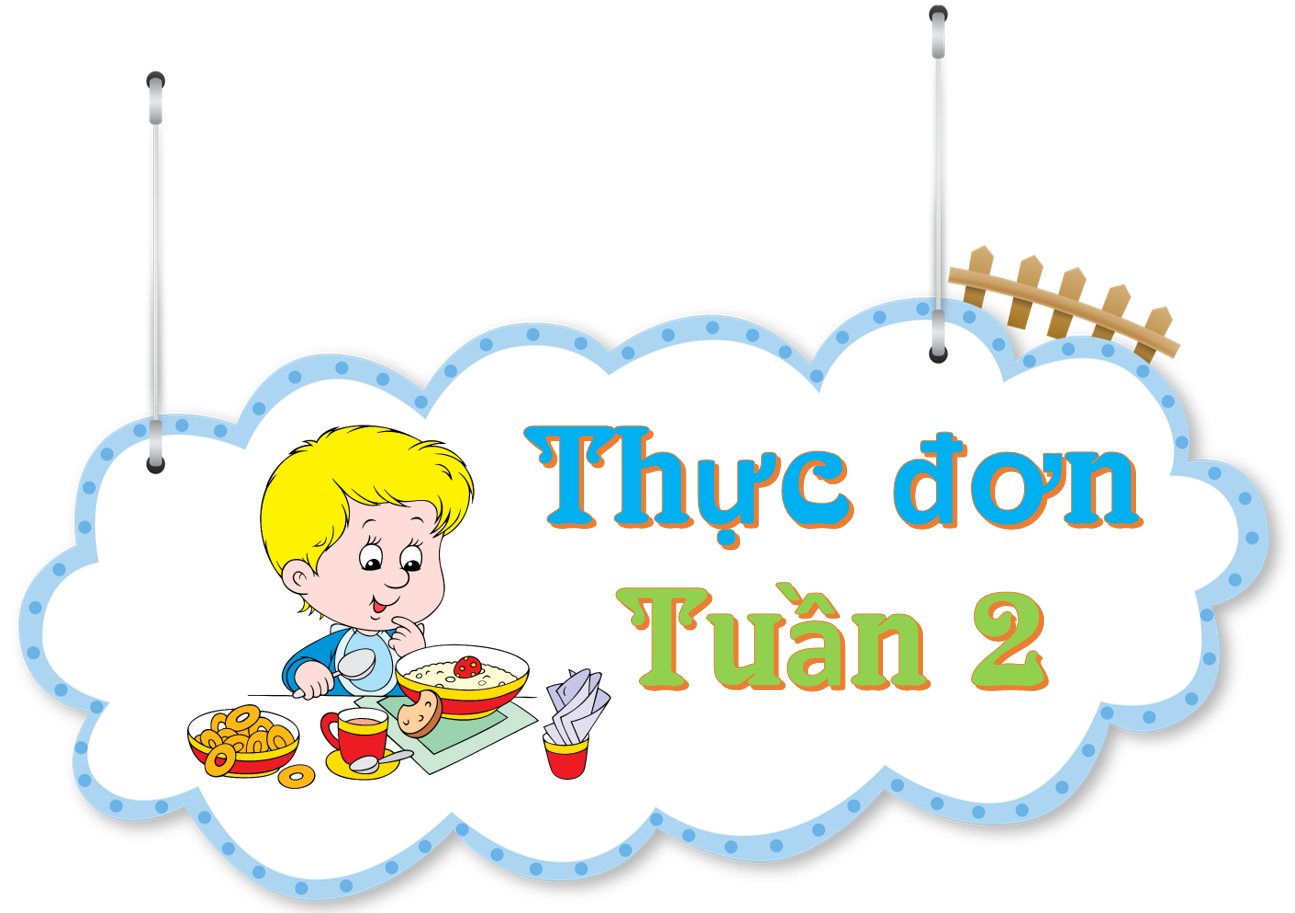 Thực đơn Tuần 2 (06/11/2023-10/11/2023)